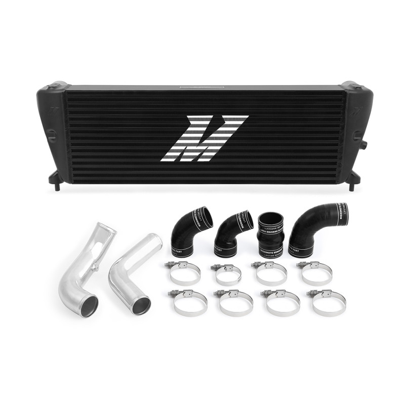 Mishimoto Ford Ranger 3.2L Diesel Intercooler Kit 2011+ Black w/ Polished Pipes - MMINT-RGR-11KBKP Photo - Primary