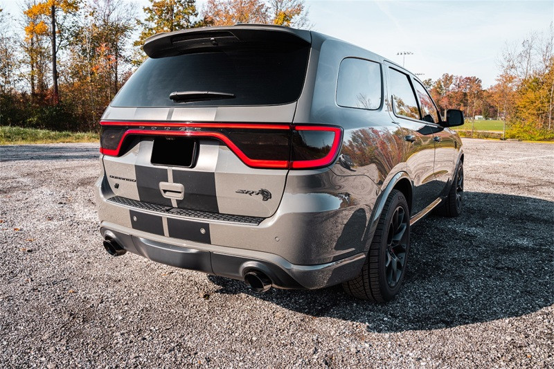 Corsa 21-22 Dodge Durango SRT Hellcat Cat-Back 2.75in Dual Rear Exit Sport 4.5in Black PVD Tips - 21195BLK Photo - Mounted