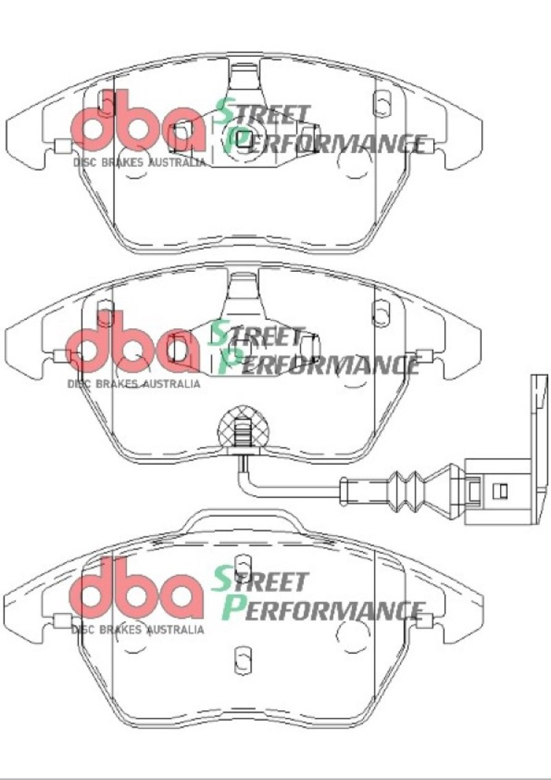 DBA 06-13 Volkswagen GTI (MkV/MkVI) SP Performance Front Brake Pads - DB1849SP Photo - out of package