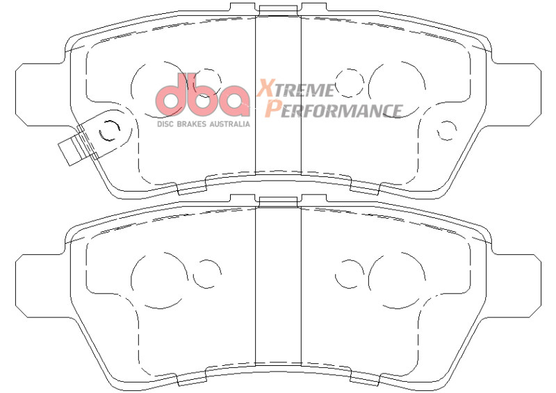 DBA 04-12 Nissan Pathfinder 4.0L XP Performance Rear Brake Pads - DB1919XP Photo - out of package