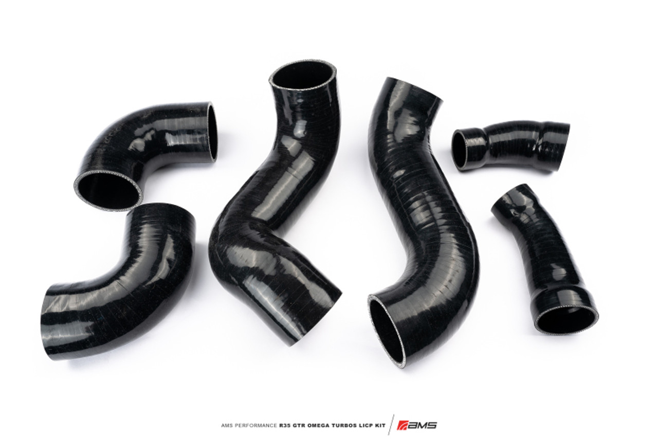 AMS Performance  Nissan R35 GTR Omega Turbo Kit 3in Lower Intercooler Pipes - ALP.07.14.0020-1 Photo - Primary