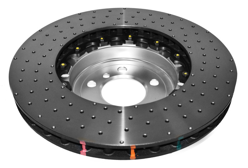 DBA 18-20 BMW M240i xDrive M Perf (w/370mm Front Rotor) Front 5000 Series Drilled Rotor w/Silver Hat - 52286SLVXD Photo - out of package