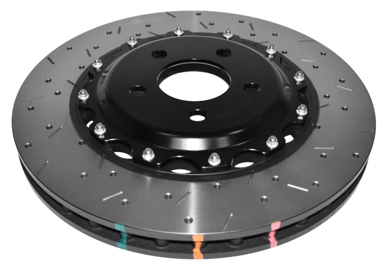 DBA 04-08 Mazda RX-8 Front 5000 Series Cross Drilled Rotor w/Black Hat - 52550BLKXS Photo - out of package