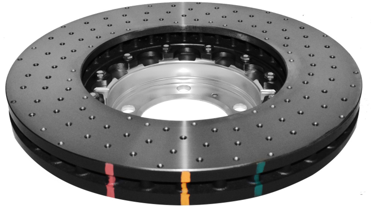 DBA 2008 Porsche Cayenne (368mm Front Rotor) Front 5000 Series Cross Drilled Rotor w/Silver Hat - 52592SLVXD Photo - out of package