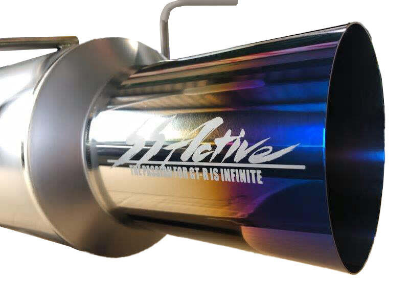 GReddy Garage 89-94 Nissan Skyline GT-R Ti Exhaust R32 w/ 90mm Main & 130mm Tip - 44889112 Photo - Close Up