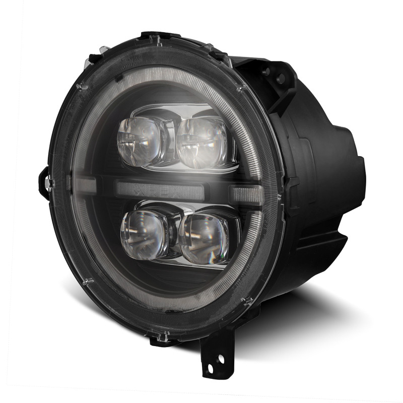 AlphaRex 18-23 Jeep Wrangler JL/Gladiator JT LED Proj Headlights Black w/ Activ Light/Seq Signal/DRL - 880868 User 2