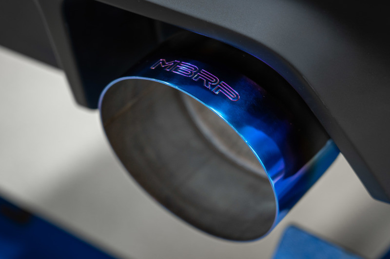 MBRP 2023 Toyota Corolla GR 1.6L T304 Stainless Steel 3in Cat-Back Dual Split Rear w/ Burnt End Tips - S43023BE Photo - Close Up