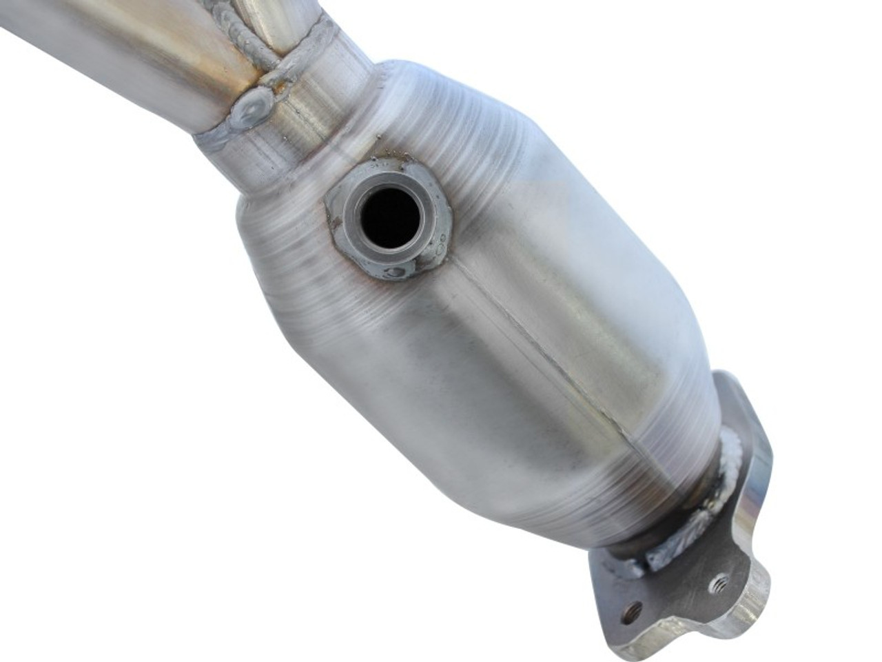 aFe 05-11 Toyota Tacoma V6-4.0L Twisted Steel 409 Stainless Steel Long Tube Header w/ Cat - 48-46001-1HC Photo - Close Up