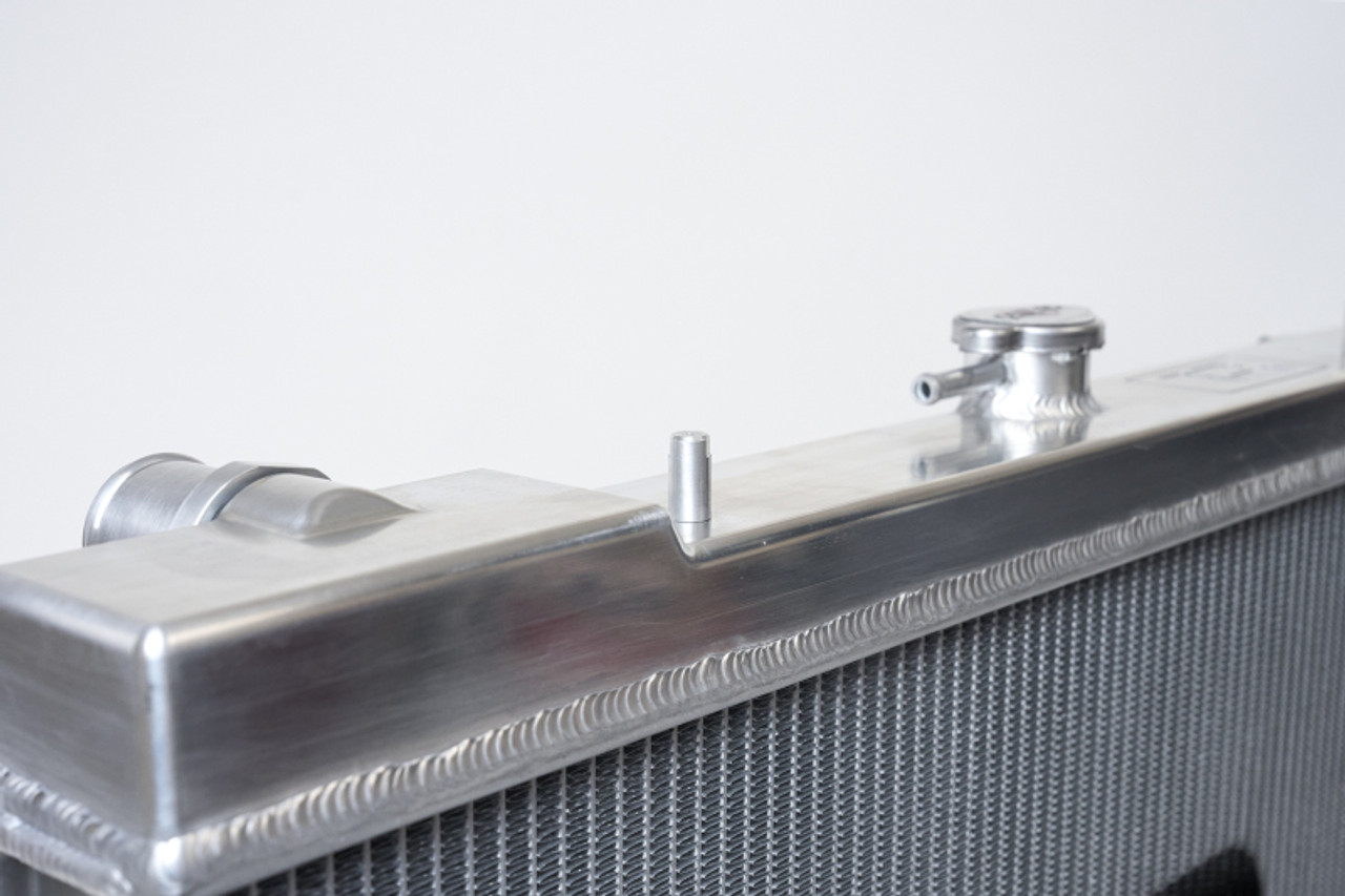 CSF R32 Nissan Skyline GT-R / GT-S Full Billet Aluminum High-Performance Radiator - Black Finish - 7217B Photo - Close Up