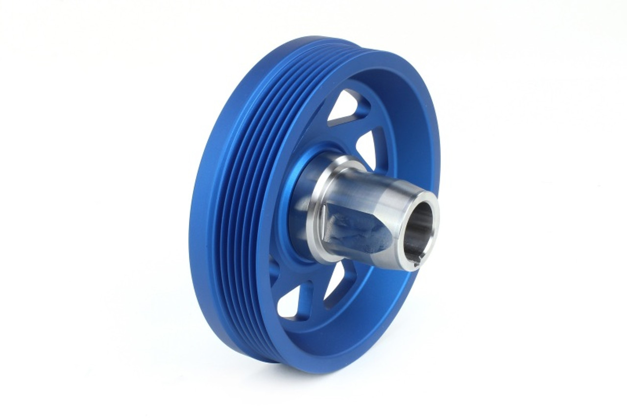 Perrin 2022 BRZ/86 / 19-22 Subaru WRX Lightweight Crank Pulley (FA/FB Eng w/Small Hub) - Blue - PSP-ENG-106BL User 1