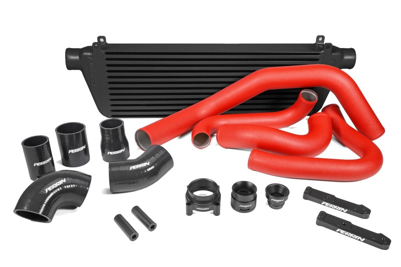 Perrin 22-23 Subaru WRX Front Mount Intercooler Kit (Red Tubes & Black Core) - PSP-ITR-441BK/RD User 1