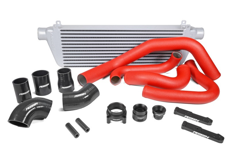 Perrin 22-23 Subaru WRX Front Mount Intercooler Kit (Red Tubes & Silver Core) - PSP-ITR-441SL/RD User 1