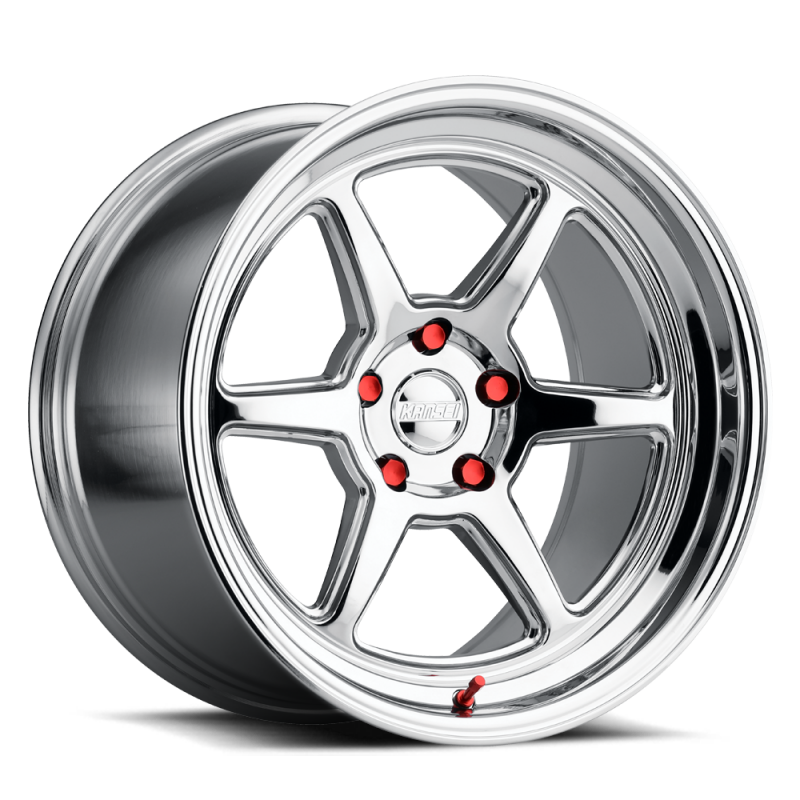 Kansei K14X Roku 18x9.5in / 5x120 BP / 38mm Offset / 72.56mm Bore - Chrome Wheel - K14X-189518+38 Photo - Primary