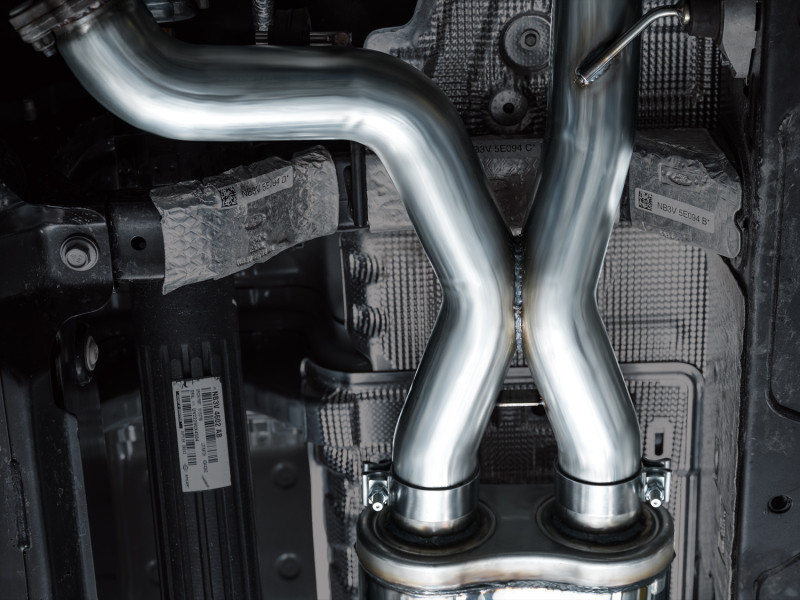 AWE Tuning 22-24 Ford Bronco Raptor 4WD Dual BashGuards Cat-Back SwitchPath Exhaust (No Tips) - 3025-31327 Photo - Mounted