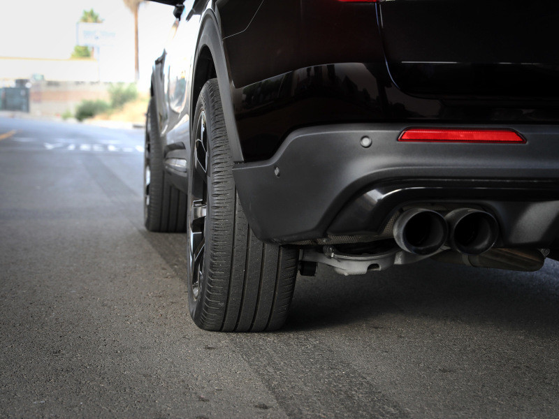 aFe CONTROL Billet Aluminum Wheel Spacers 5x114.3 CB70.5 1.25in - 15-24 Ford Mustang/20-23 Explorer - 610-304001-B Photo - Mounted