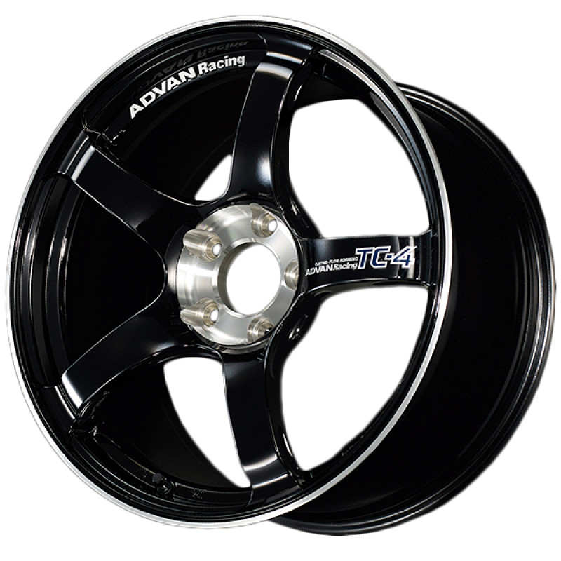 Advan TC4 18x10 +35 5-114.3 Racing Gloss Black and Diamond Cut Wheel - YADS8K35EBF User 1