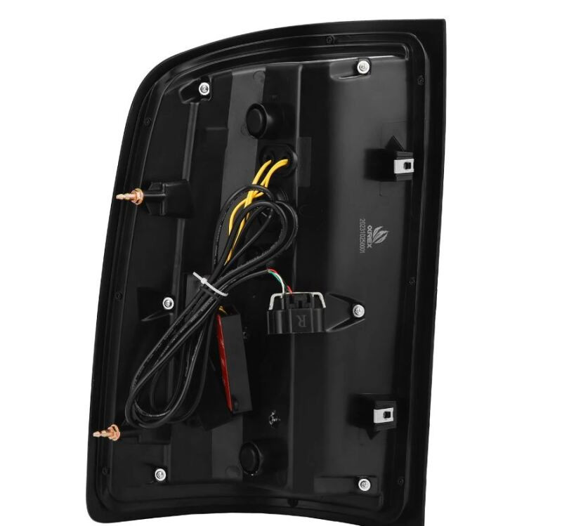 AlphaRex 07-13 GMC Sierra 1500/2500HD/3500HD Luxx Series LED Tail Lights - Alpha Black - 630070 User 1