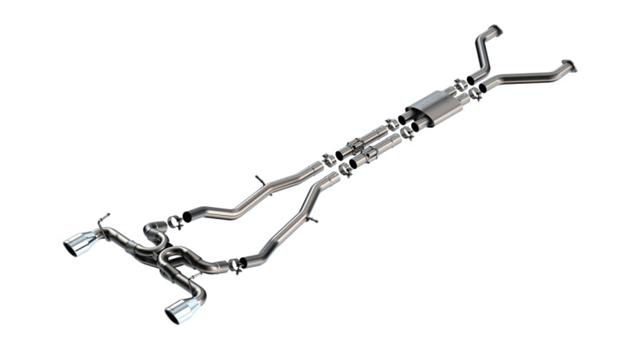 Borla 23-24 Nissan Z 2.5in ATAK Cat Back Exhaust 4.5in Tip - Stainless Steel - 140930 Photo - Primary