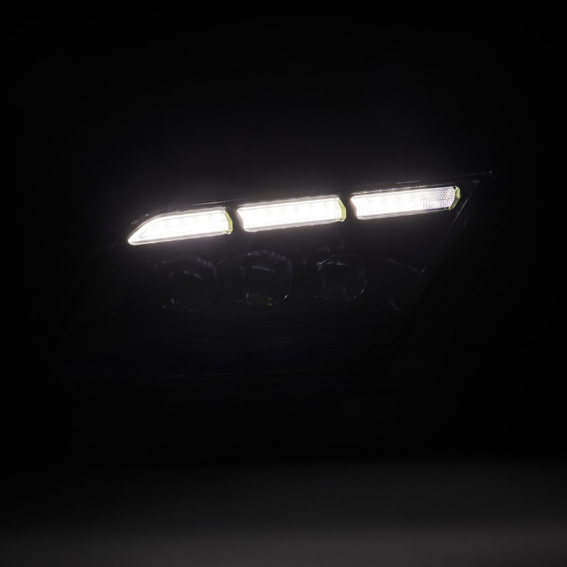 AlphaRex 13-14 Ford Mustang NOVA-Series LED Projector Headlights Blk w/Activ Lght & Seq.Sig / SB DRL - 880487 Photo - Primary