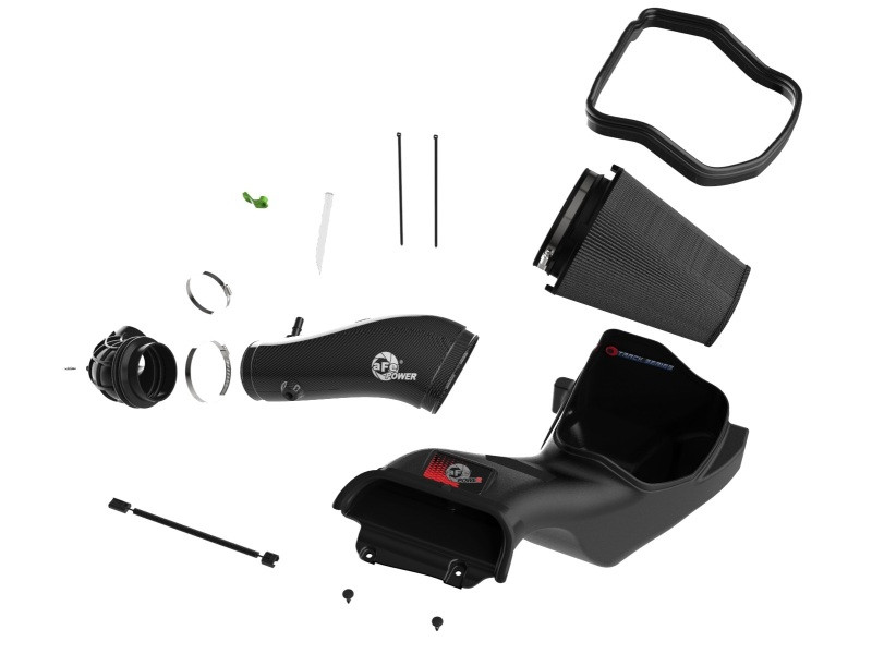 aFe 23-24 Ford F150 Raptor R V8 5.2L Supercharged Track Series Air Intake w/ Black PDS Filter - 57-10030K Photo - Unmounted