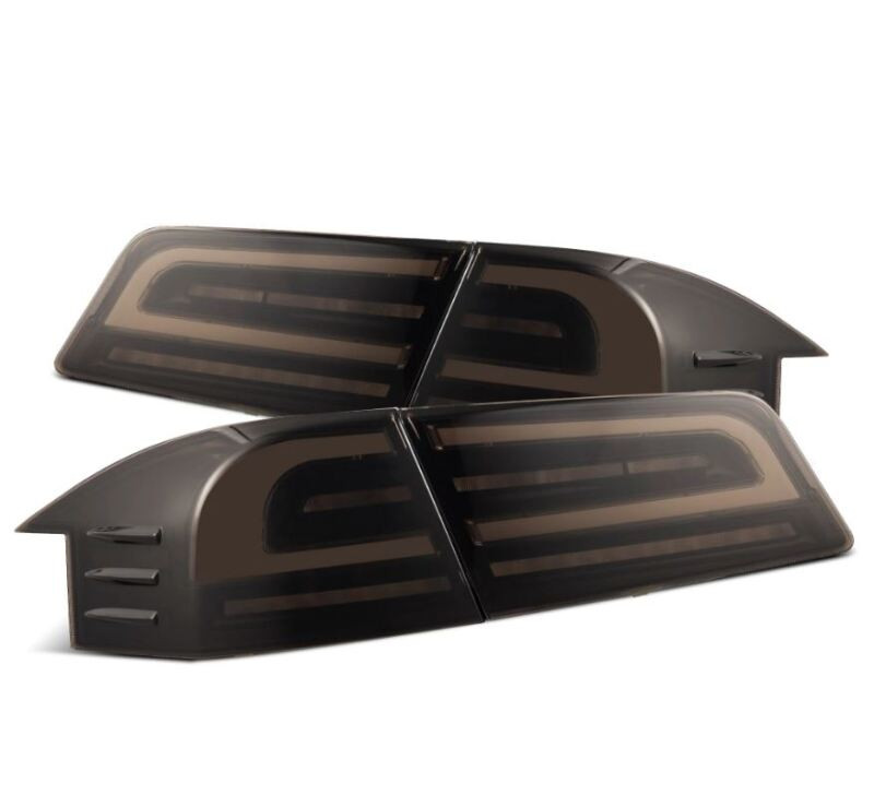 AlphaRex 12-21 Tesla Model S LUXX-Series LED Tail Lights - Black - 601120 Photo - Primary