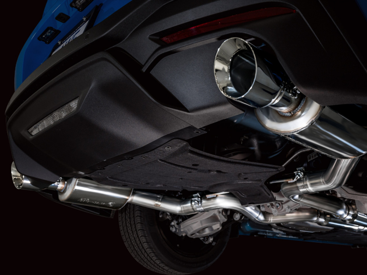 AWE 2024 Ford Mustang GT Fastback S650 RWD Touring Catback Exhaust w/ Dual Chrome Silver Tips - 3015-32650 Photo - Mounted