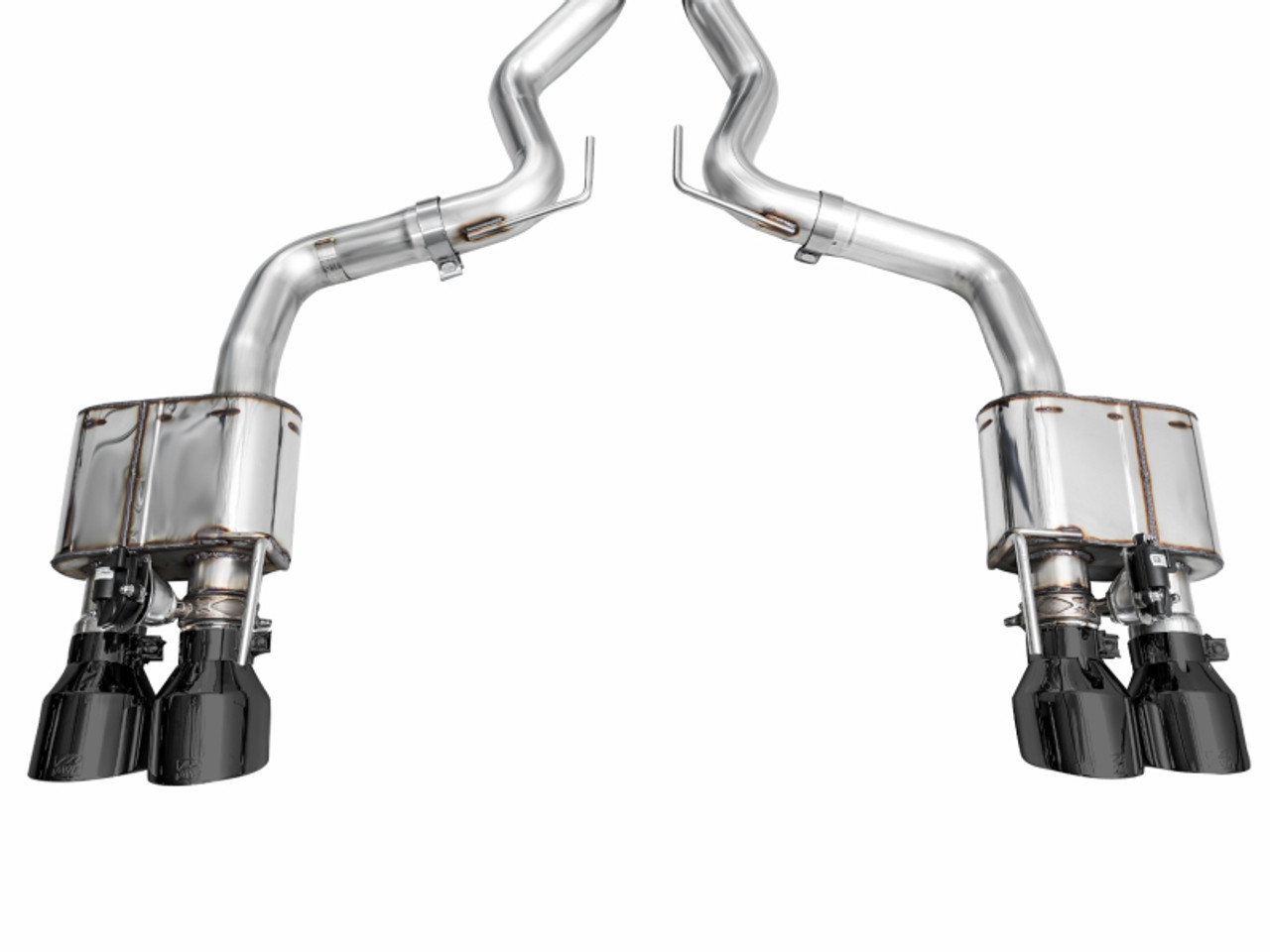 AWE 2024 Ford Mustang GT Fastback S650 RWD SwitchPath Catback Exhaust w/ Quad Diamond Black Tips - 3025-43650 Photo - out of package