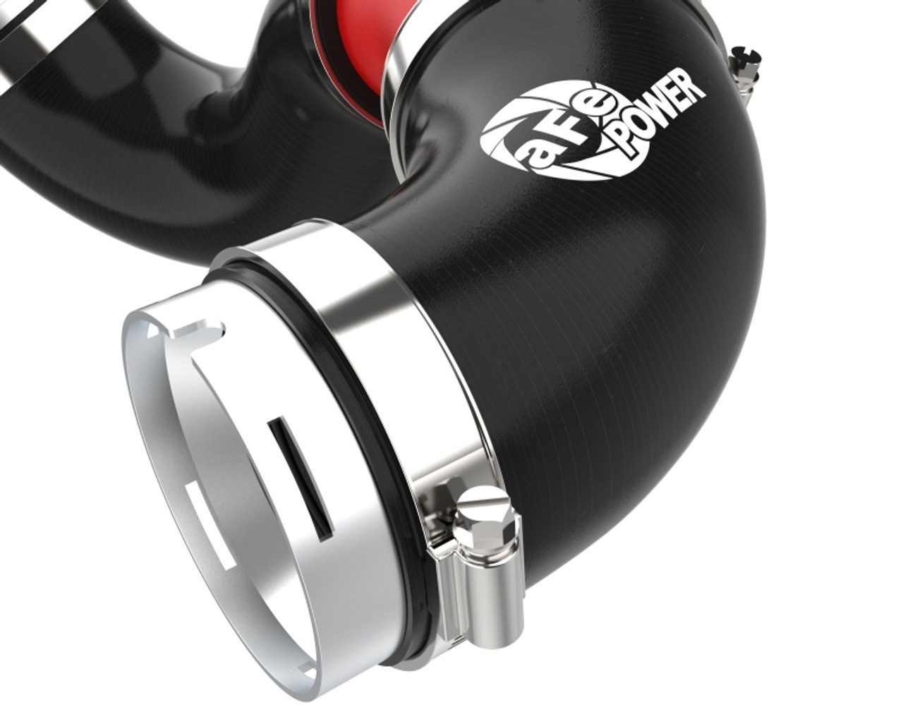 aFe BladeRunner 22-23 Kia Stinger L4-2.5L (t) Aluminum Hot and Cold Charge Pipe Kit - Red - 46-20694-R Photo - Close Up