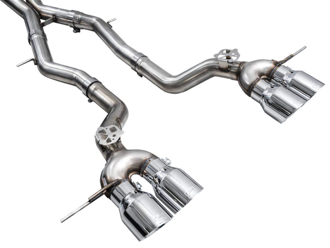 AWE Tuning 23-24 BMW G87 M2 Track Edition Exhaust - Chrome Silver Tips - 3020-42487 Photo - out of package