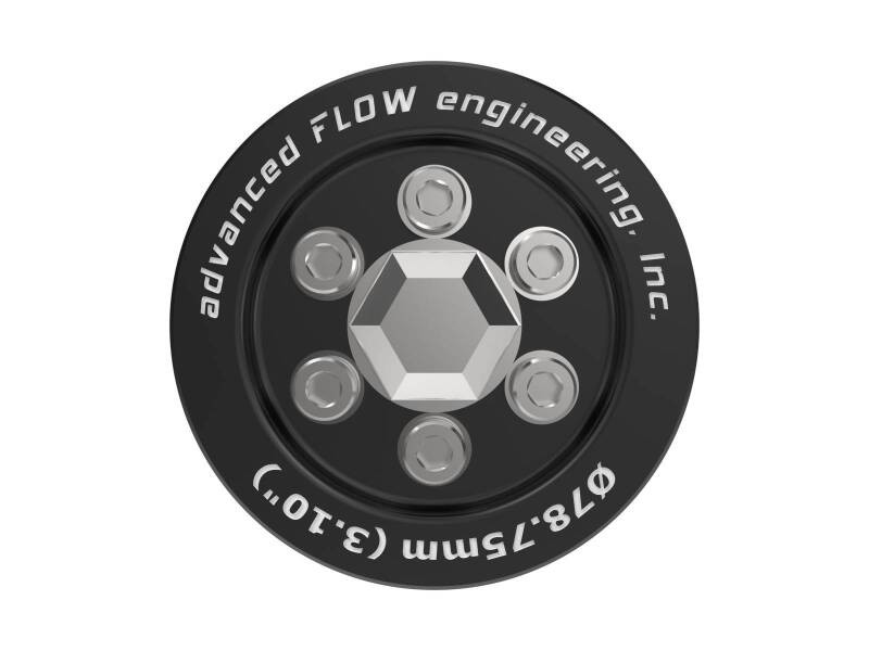 aFe 15-23 Dodge Challenger / 15-23 Dodge Charger SRT Hellcat 3.10in Supercharger Power Pulley Kit - 79-10006 Photo - Unmounted