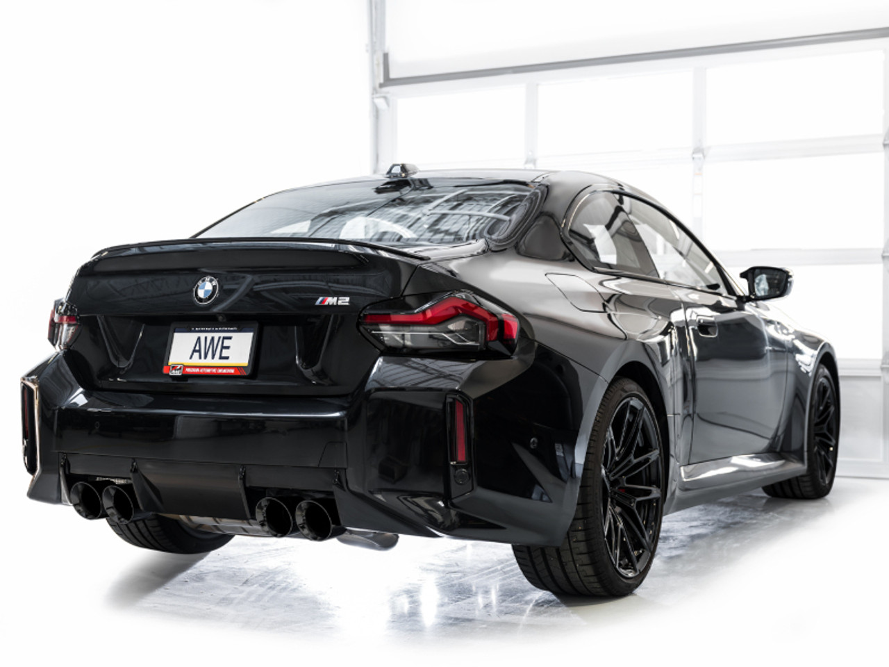 AWE Tuning 23-24 BMW G87 M2 SwitchPath Edition Exhaust - Diamond Black Tips - 3025-43487 Photo - Mounted