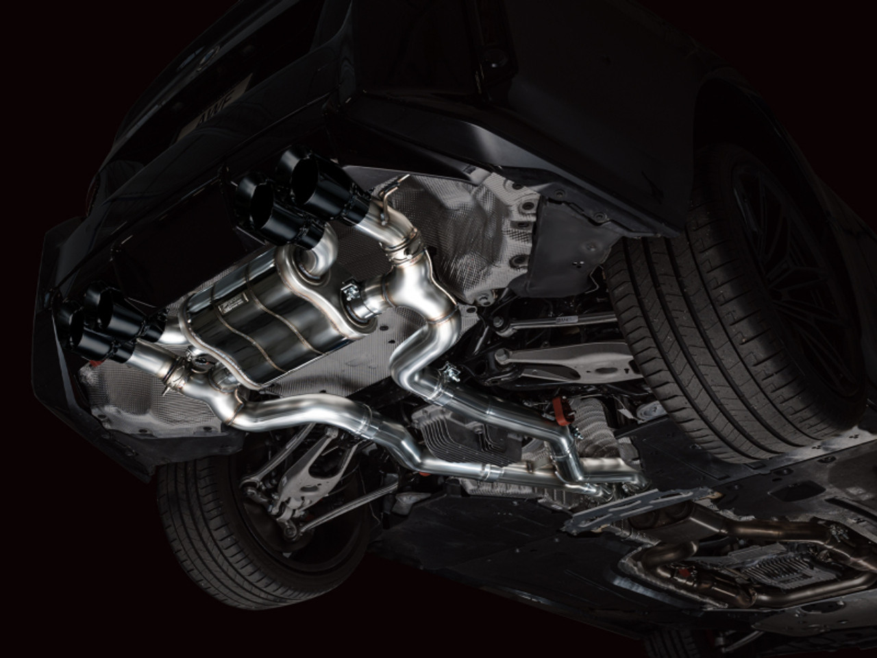 AWE Tuning 23-24 BMW G87 M2 SwitchPath Edition Exhaust - Diamond Black Tips - 3025-43487 Photo - Mounted