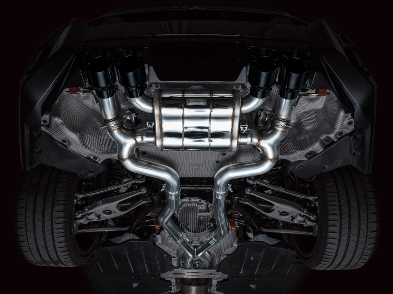 AWE Tuning 23-24 BMW G87 M2 SwitchPath Edition Exhaust - Diamond Black Tips - 3025-43487 Photo - Mounted