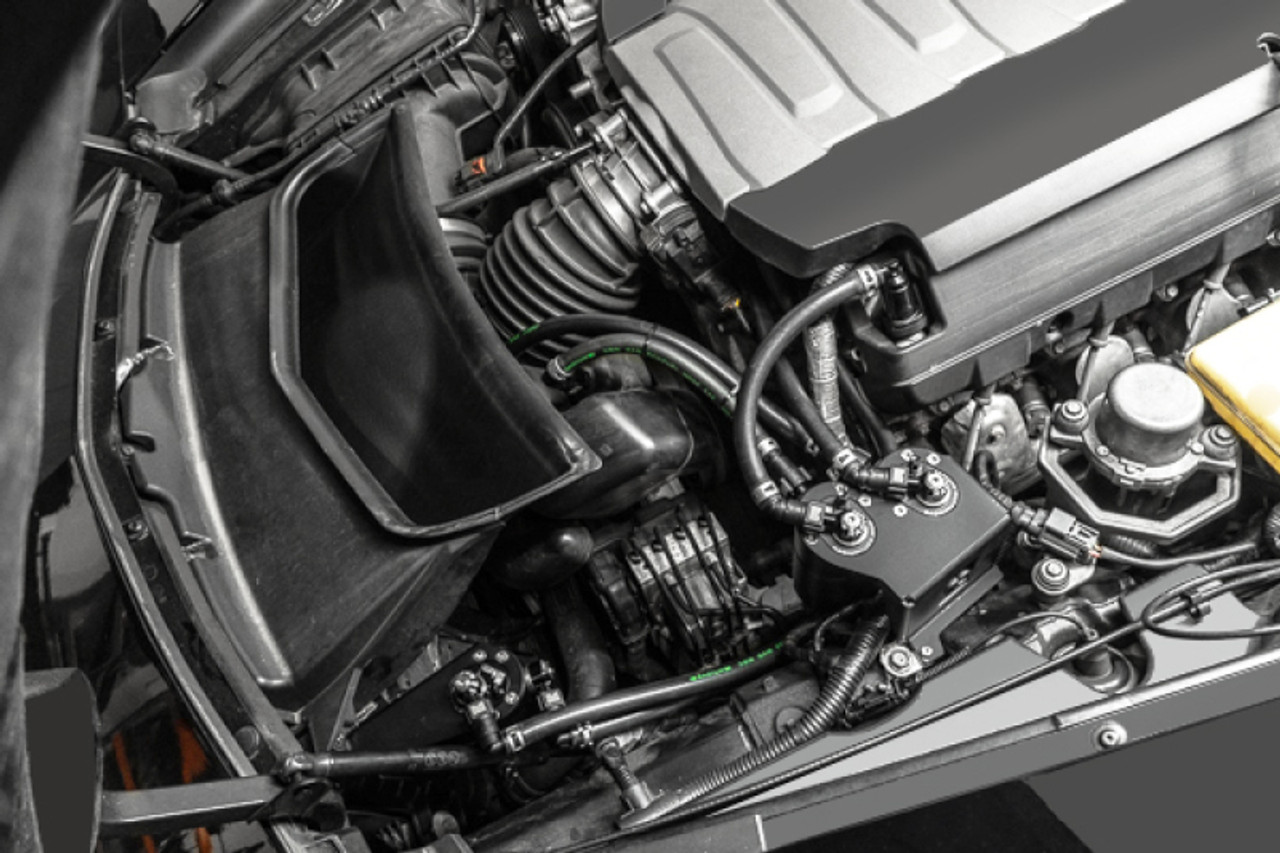 Radium 14-19 Chevrolet Corvette LT1 CCV Fluid Lock Triple Catch Can Kit - 20-0987-FL User 1