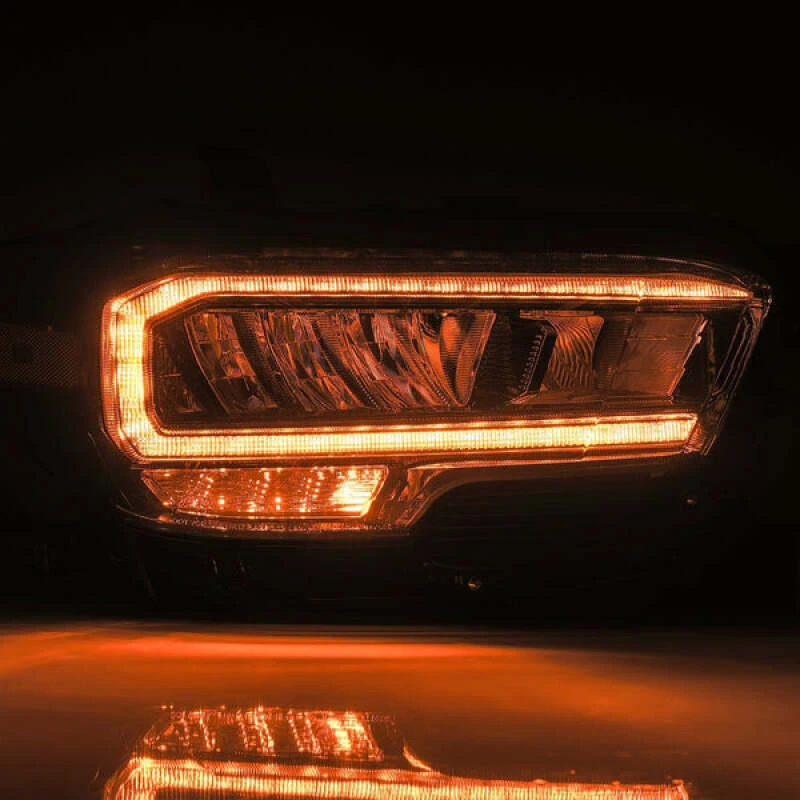 AlphaRex 16-23 Toyota Tacoma LUXX-Series LED Crystal Headlights - Alpha-Black - 880702 Photo - Primary