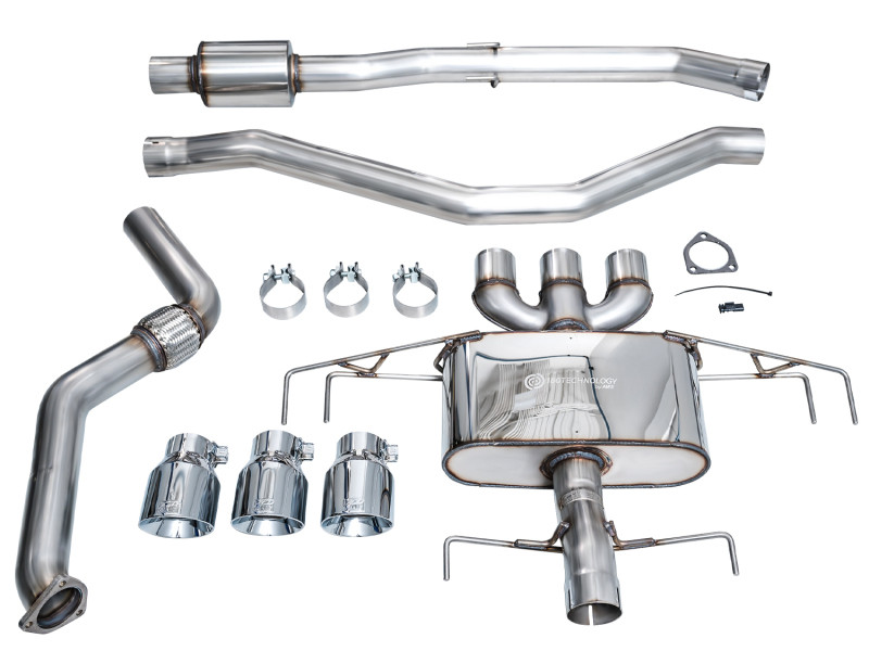 AWE Tuning 2024 Acura Integra Type S DE5 FWD Touring Edition Exhaust w/ Triple Chrome Silver Tips - 3015-52335 Photo - out of package