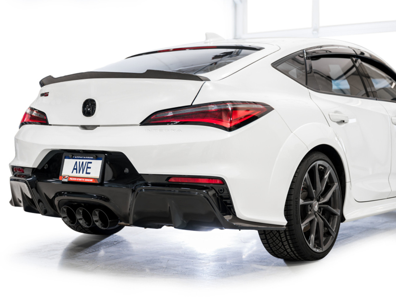 AWE Tuning 2024 Acura Integra Type S DE5 FWD Touring Edition Exhaust w/ Triple Diamond Black Tips - 3015-53335 Photo - Mounted