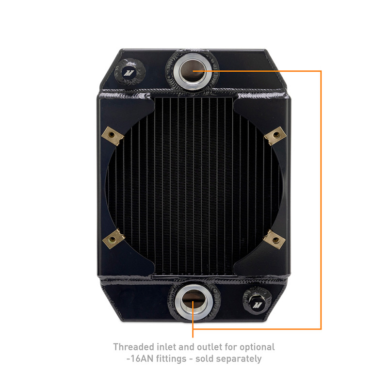 Mishimoto Universal Drag Race Performance Aluminum Radiator - Black - MMRAD-UNI-DRGBK User 1