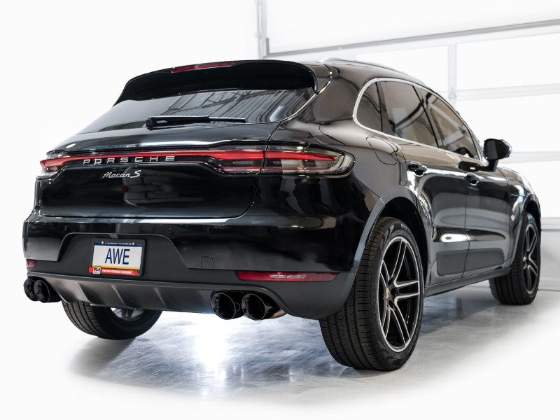 AWE Tuning 19-21 Porsche Macan 3.0T/2.9TT Touring Edition Catback Exhaust w/ Diamond Black Tips - 3015-43951 Photo - Mounted