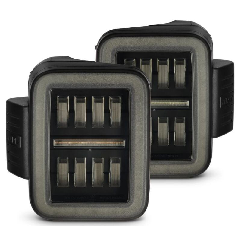 AlphaRex 19-24 Jeep Gladiator JT Nova-Series Prismatic LED Tail Lights - Alpha-Black - 602050 Photo - Primary