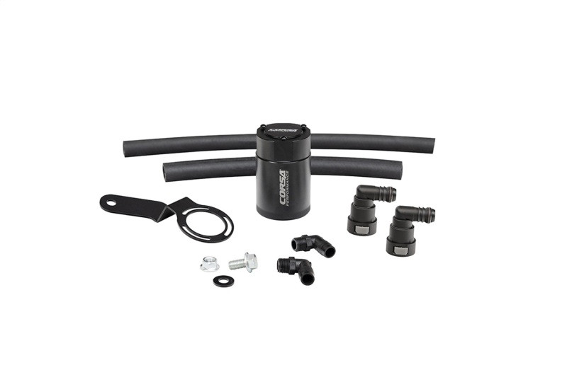 Corsa Performance 2015-2017 Ford Mustang 3 oz. Aluminum Oil Catch Can W/ Mounting Bracket - CC0014 Photo - Primary