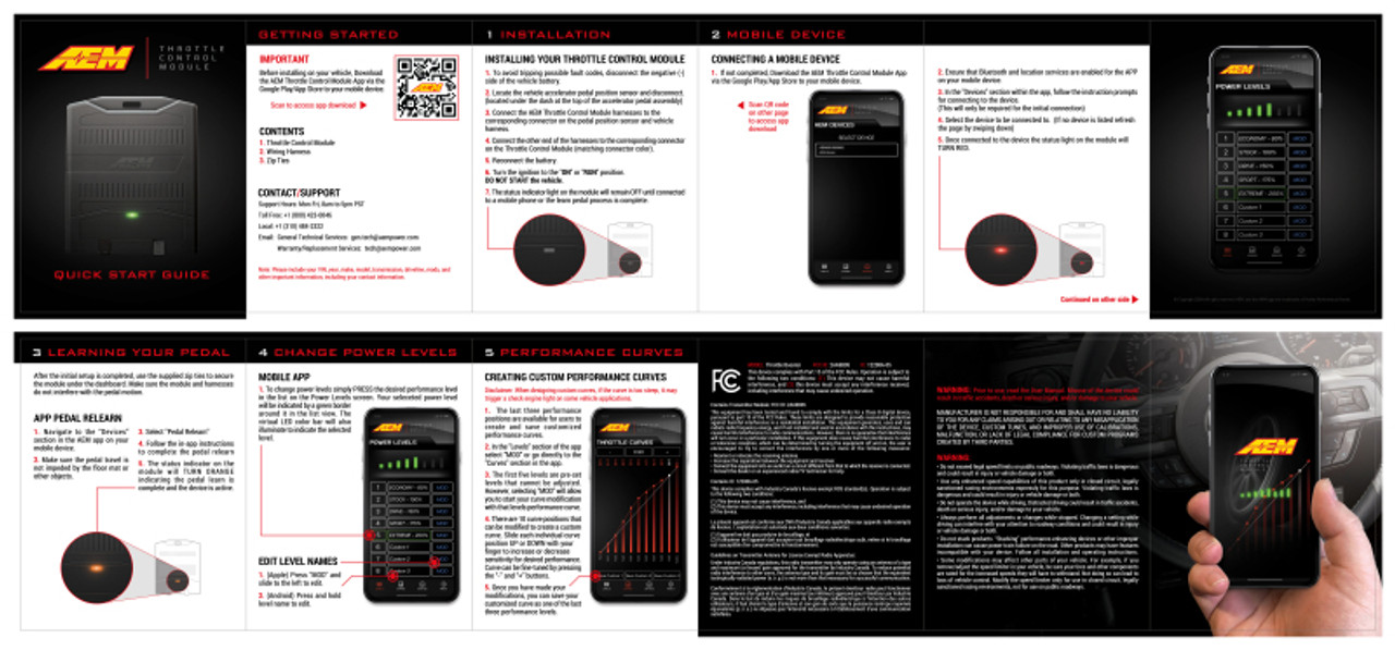 AEM 05-21 Toyota and Subaru Throttle Control Module - 30-8860 Installation Instructions