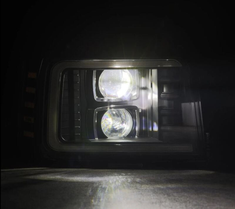 AlphaRex 92-96 Ford F-Series/Bronco LUXX-Series Proj Headlights Blk w/Actv Light SeqSig & SBDRL - 880268 User 4