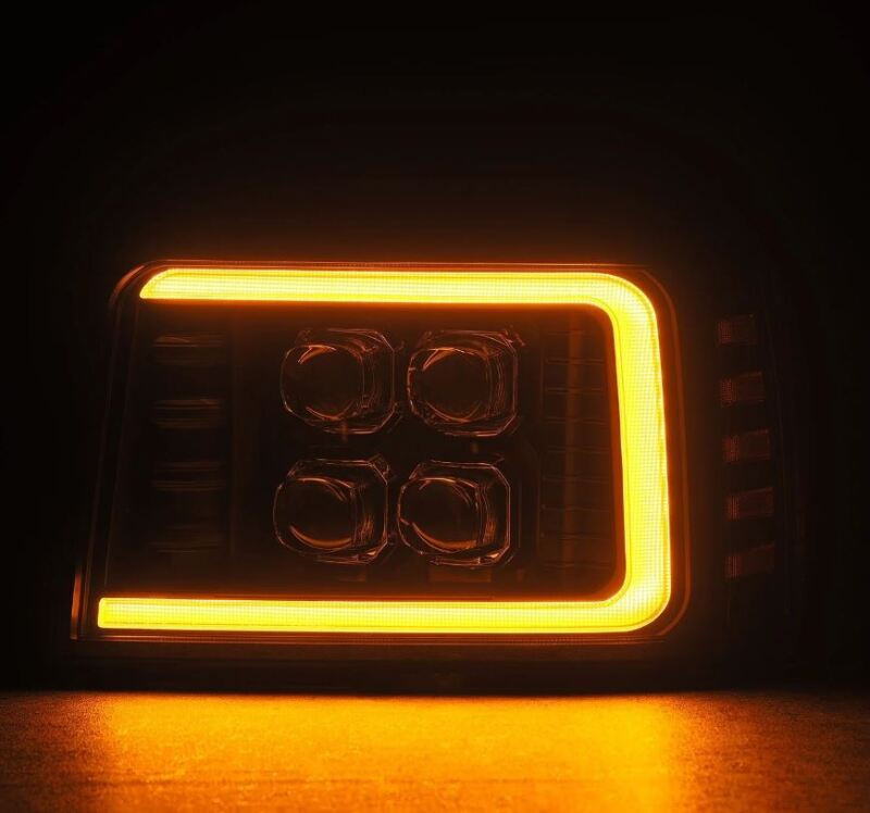 AlphaRex 92-96 Ford F-Series/Bronco NOVA-Series LED Proj Headlight Bk w/Actv Light SeqSig & SBDRL - 880299 User 4