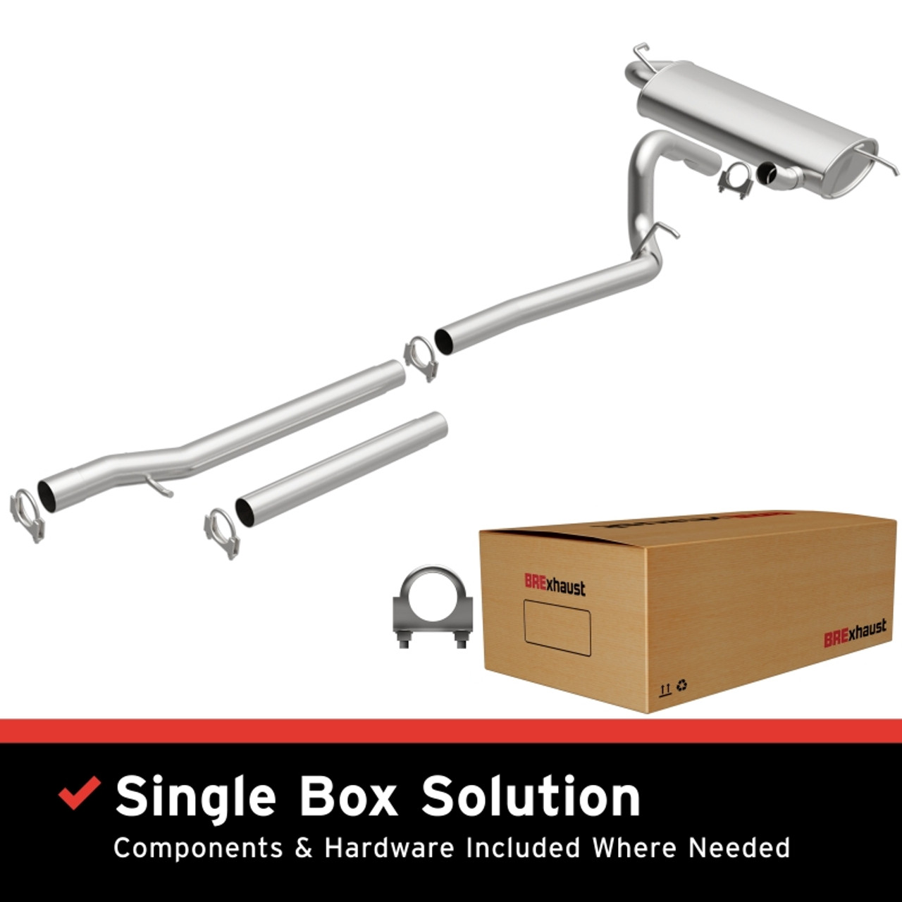 MagnaFlow BRE Exhaust Kit 07-11 Jeep Wrangler 3.8L - 106-0045 Photo - Primary