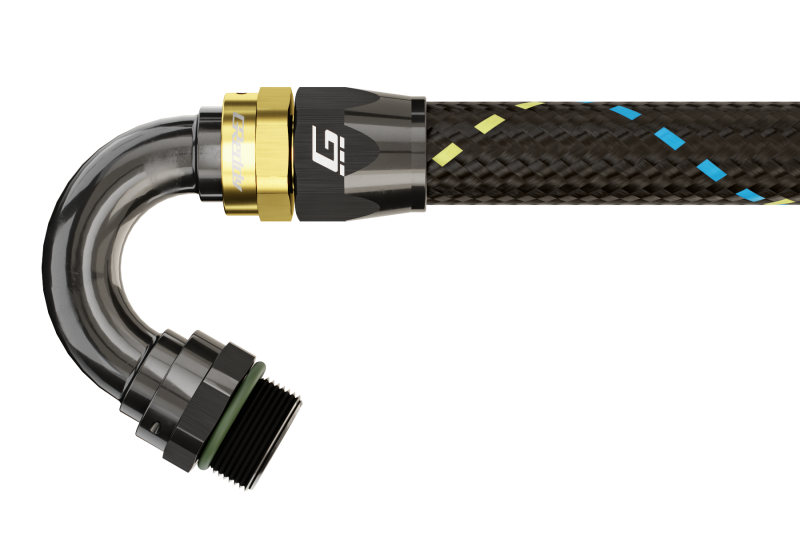 GReddy AN12 150 DEGREE ORB MALE BLACK/GOLD ANODIZED - 12811215 Photo - Primary