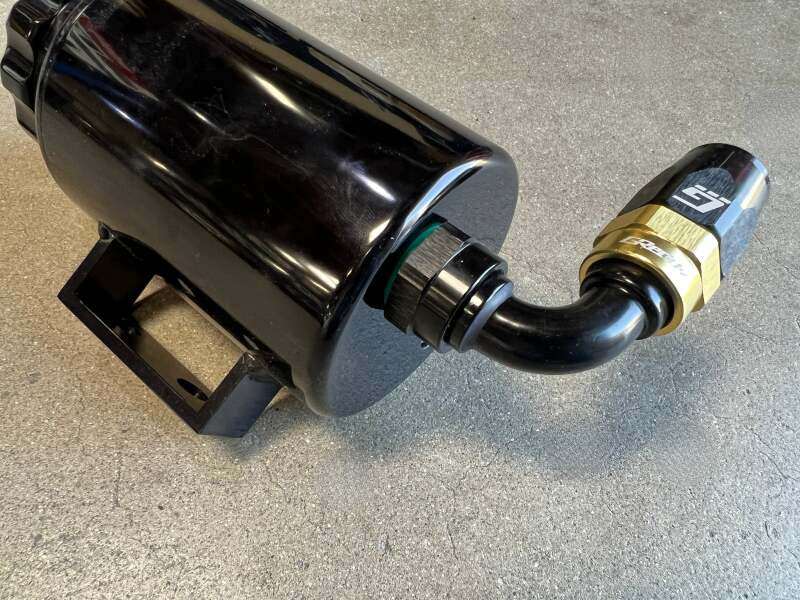 GReddy AN12 30 DEGREE ORB MALE BLACK/GOLD ANODIZED - 12811230 Photo - Close Up