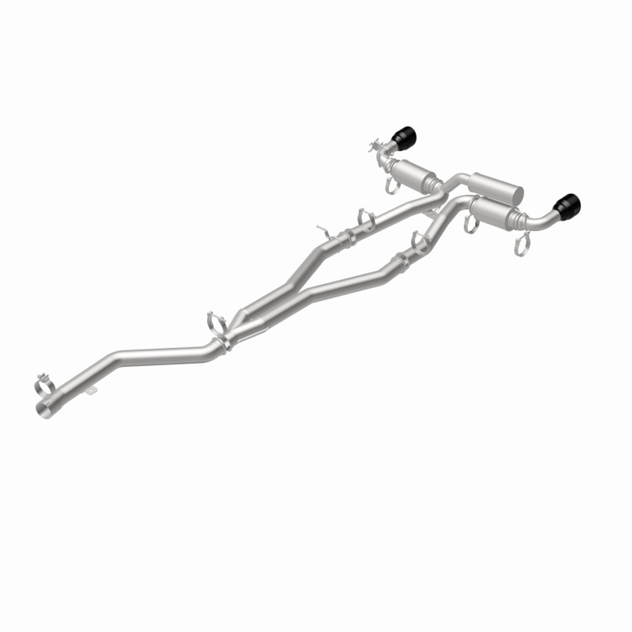 MagnaFlow 2020+ Toyota Supra SPEQ Series Cat-Back Performance Exhaust System w/ Black Chrome Tips - 19707 360 Degree Image Set