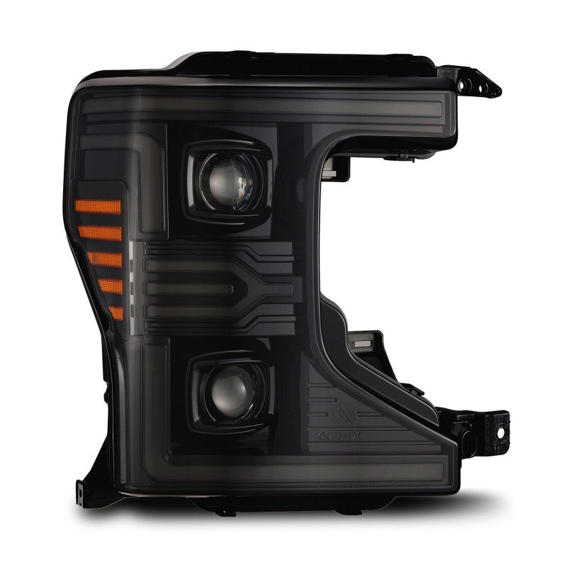 AlphaRex 20-22 Ford F-250/350/450 SD LUXX-Series LED Proj Headlights Alpha-Bk w/Acv Light SS & SBDRL - 880343 Photo - Primary