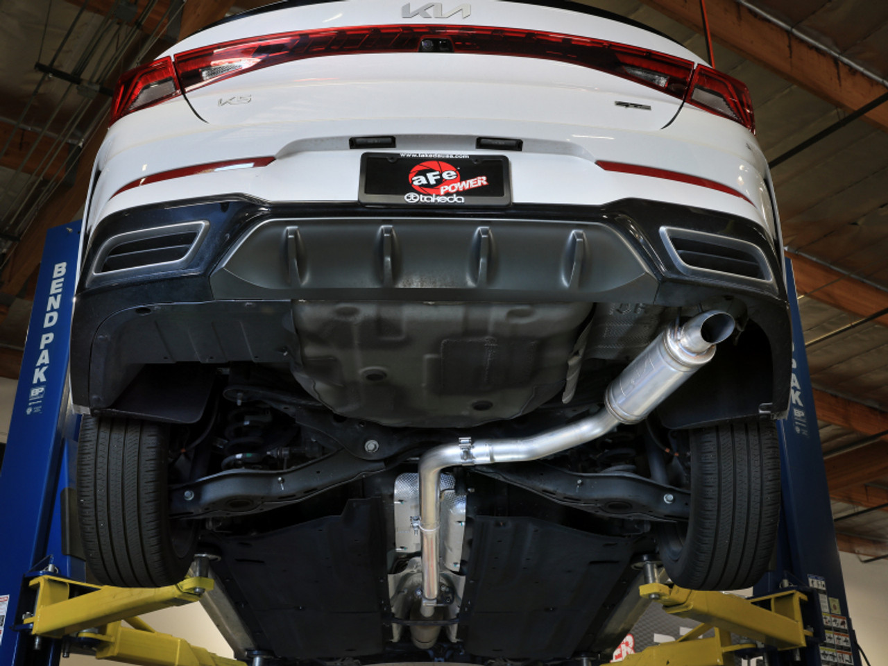 aFe 21-24 Kia K5 Takeda 2.5in 304 Stainless Steel Cat-Back Exhaust System - 49-37041 Photo - Mounted